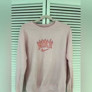 light pink crewneck size xs